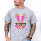 Bunny Glasses Easter Day Unisex Crewneck T-Shirt Sweatshirt Hoodie