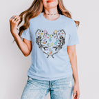Skeletons Heart Shape Easter Day Unisex Crewneck T-Shirt Sweatshirt Hoodie
