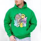 Bunny Kisses Easter Wishes Easter Day Unisex Crewneck T-Shirt Sweatshirt Hoodie