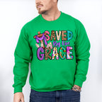 Saved By His Grace Easter Day Unisex Crewneck T-Shirt Sweatshirt Hoodie