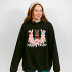 Trio Bunny Easter Day Unisex Crewneck T-Shirt Sweatshirt Hoodie
