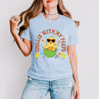 Chilling With My Peeps Easter Day Unisex Crewneck T-Shirt Sweatshirt Hoodie