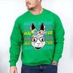 Rainbow Easter Bunny Easter Day Unisex Crewneck T-Shirt Sweatshirt Hoodie