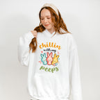Easter Chillin Peeps Easter Day Unisex Crewneck T-Shirt Sweatshirt Hoodie
