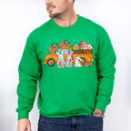 Easter Gnomes And Bunny Easter Day Unisex Crewneck T-Shirt Sweatshirt Hoodie