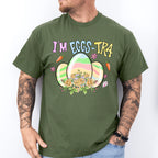 I'm Eggs-Tra Easter Day Unisex Crewneck T-Shirt Sweatshirt Hoodie