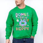 Donut Worry Be Happy Easter Day Unisex Crewneck T-Shirt Sweatshirt Hoodie