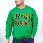 Jesus Rocks Easter Day Unisex Crewneck T-Shirt Sweatshirt Hoodie