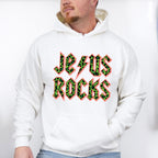 Jesus Rocks Easter Day Unisex Crewneck T-Shirt Sweatshirt Hoodie
