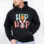 Hip Hop Carrot Rabbit Easter Day Unisex Crewneck T-Shirt Sweatshirt Hoodie