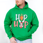Hip Hop Carrot Rabbit Easter Day Unisex Crewneck T-Shirt Sweatshirt Hoodie