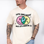 Life Isnt Easy But It's Worth It Good Vibes Theme T-shirt, Hoodie, Sweatshirt