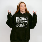 Mama Needs Wine Mother's Day Unisex Crewneck T-Shirt Sweatshirt Hoodie