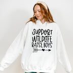 Support Wildlife Raise Boys Mother's Day Unisex Crewneck T-Shirt Sweatshirt Hoodie