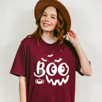 Halloween Boo pumpkin smile face design - Halloween Unisex Crewneck T-Shirt Sweatshirt Hoodie