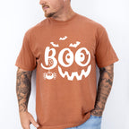 Halloween Boo pumpkin smile face design - Halloween Unisex Crewneck T-Shirt Sweatshirt Hoodie