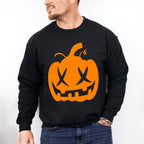 Orange Pumpkin Design - Halloween Unisex Crewneck T-Shirt Sweatshirt Hoodie