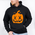 Orange Pumpkin Design - Halloween Unisex Crewneck T-Shirt Sweatshirt Hoodie