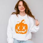 Orange Pumpkin Design - Halloween Unisex Crewneck T-Shirt Sweatshirt Hoodie