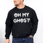 Oh My Ghost Design - Halloween Unisex Crewneck T-Shirt Sweatshirt Hoodie