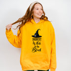 Baddest Witch On The Block Design - Halloween Unisex Crewneck T-Shirt Sweatshirt Hoodie