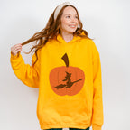 Pumpkin Witch Design - Halloween Unisex Crewneck T-Shirt Sweatshirt Hoodie