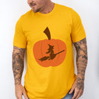 Pumpkin Witch Design - Halloween Unisex Crewneck T-Shirt Sweatshirt Hoodie