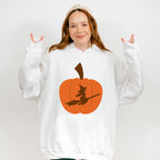 Pumpkin Witch Design - Halloween Unisex Crewneck T-Shirt Sweatshirt Hoodie