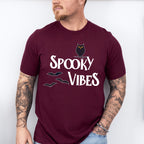 Spooky Vibes Design - Halloween Unisex Crewneck T-Shirt Sweatshirt Hoodie