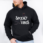Spooky Vibes Design - Halloween Unisex Crewneck T-Shirt Sweatshirt Hoodie