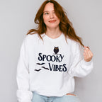 Spooky Vibes Design - Halloween Unisex Crewneck T-Shirt Sweatshirt Hoodie