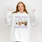 Kinda Witchy Before Coffee Design - Halloween Unisex Crewneck T-Shirt Sweatshirt Hoodie