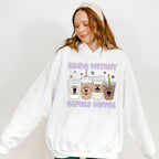 Kinda Witchy Before Coffee Design - Halloween Unisex Crewneck T-Shirt Sweatshirt Hoodie