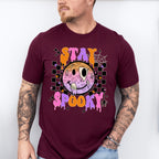 Stay Spooky Face Design - Halloween Unisex Crewneck T-Shirt Sweatshirt Hoodie