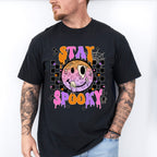 Stay Spooky Face Design - Halloween Unisex Crewneck T-Shirt Sweatshirt Hoodie