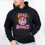 Stay Spooky Face Design - Halloween Unisex Crewneck T-Shirt Sweatshirt Hoodie