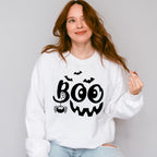 Halloween Boo pumpkin smile face design - Halloween Unisex Crewneck T-Shirt Sweatshirt Hoodie