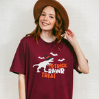 Halloween trick rawr treat tyrannosaurus t-rex dinosaur - Halloween Unisex Crewneck T-Shirt Sweatshirt Hoodie