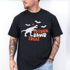 Halloween trick rawr treat tyrannosaurus t-rex dinosaur - Halloween Unisex Crewneck T-Shirt Sweatshirt Hoodie