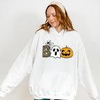 Halloween Boo Spider Design - Halloween Unisex Crewneck T-Shirt Sweatshirt Hoodie