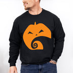 Halloween Pumpkin Face Design - Halloween Unisex Crewneck T-Shirt Sweatshirt Hoodie