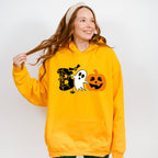 Halloween Boo Pumpkin Ghost spider design - Halloween Unisex Crewneck T-Shirt Sweatshirt Hoodie