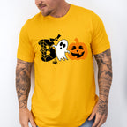 Halloween Boo Pumpkin Ghost spider design - Halloween Unisex Crewneck T-Shirt Sweatshirt Hoodie