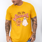 Halloween Its the Season Pumpkin Ghost Design - Halloween Unisex Crewneck T-Shirt Sweatshirt Hoodie