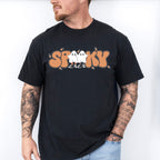 Spooky Ghost Design - Halloween Unisex Crewneck T-Shirt Sweatshirt Hoodie