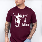 Just A Witch Design - Halloween Unisex Crewneck T-Shirt Sweatshirt Hoodie