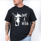 Just A Witch Design - Halloween Unisex Crewneck T-Shirt Sweatshirt Hoodie