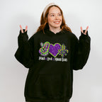 Peace Love Mardi Gras Theme T-shirt, Hoodie, Sweatshirt