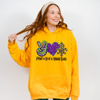 Peace Love Mardi Gras Theme T-shirt, Hoodie, Sweatshirt