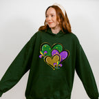 Hearts and Fleur De Lis Mardi Gras Theme T-shirt, Hoodie, Sweatshirt